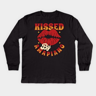 KISSED BY AMAPIANO MUSIC Kids Long Sleeve T-Shirt